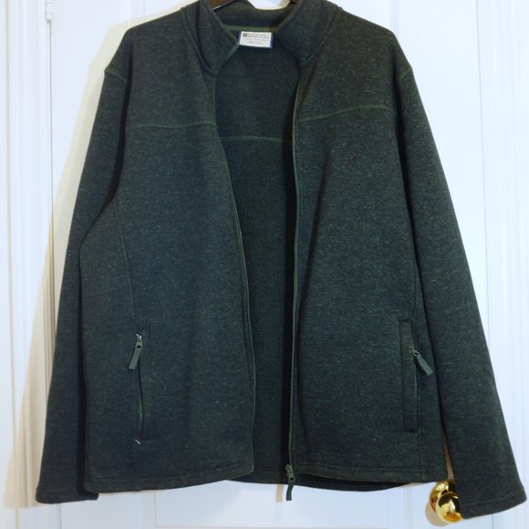 COPY - MOUNTAIN WAREHOUSE Mens Tracksuit Top Jacket 3XL forest Green Flecked - Picture 9 of 10